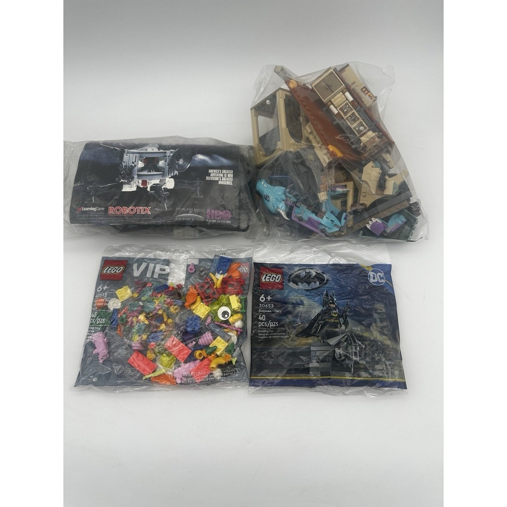 Lot Of 4 Lego (3) -1 Is Used. Batman, Harry Potter Robotix - 1 Games Collectors